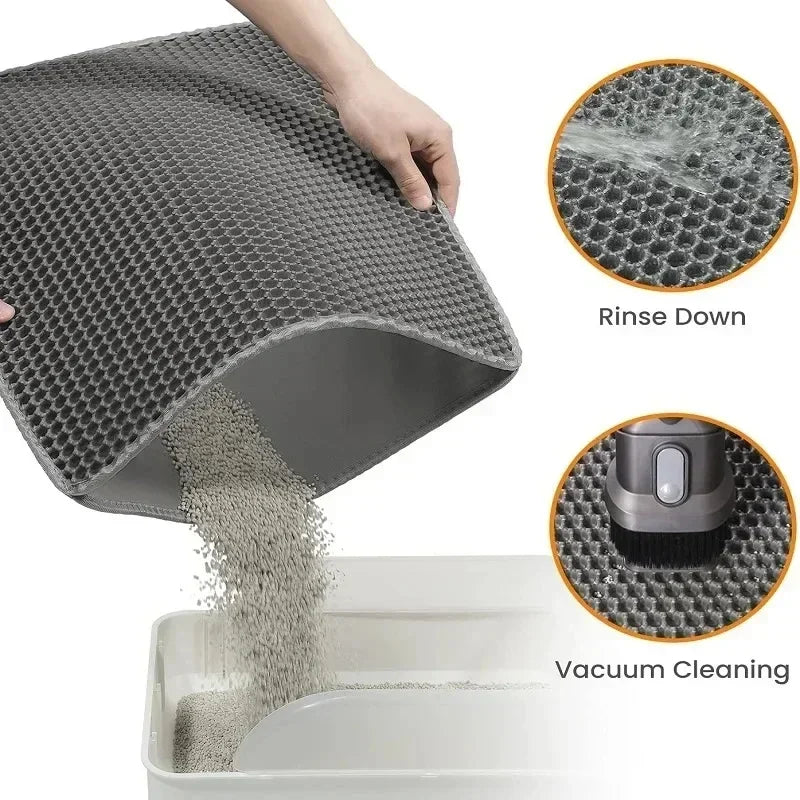 PetClean Mat – Tapete Duplo para Caixa de Areia!