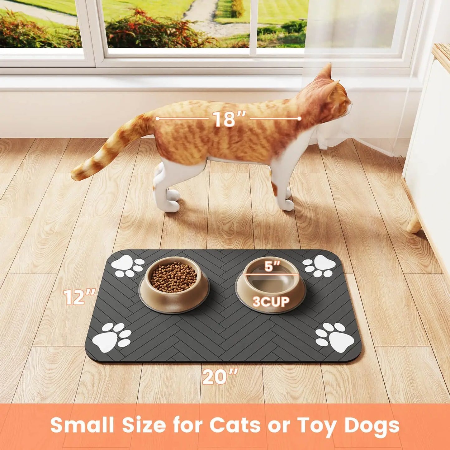 PetDry Mat – Tapetinho Absorvente para Comedouro!