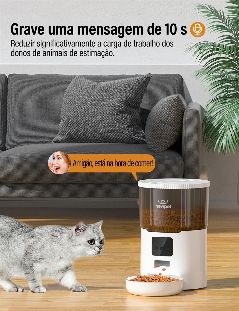 PetFeed Pro4 – Alimentador Automático Inteligente!