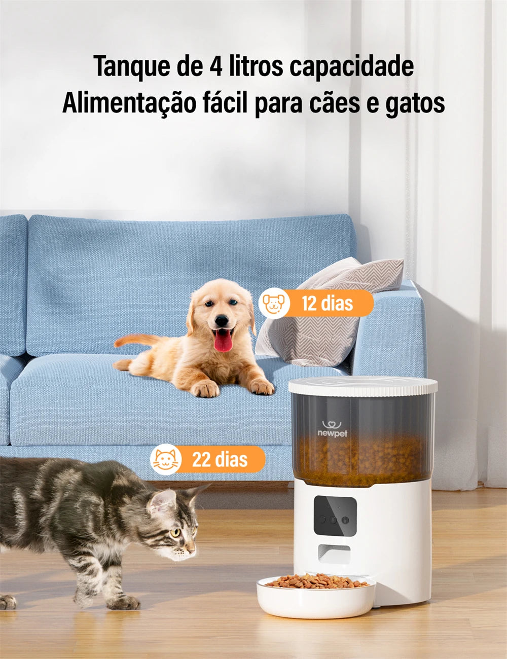 PetFeed Pro4 – Alimentador Automático Inteligente!