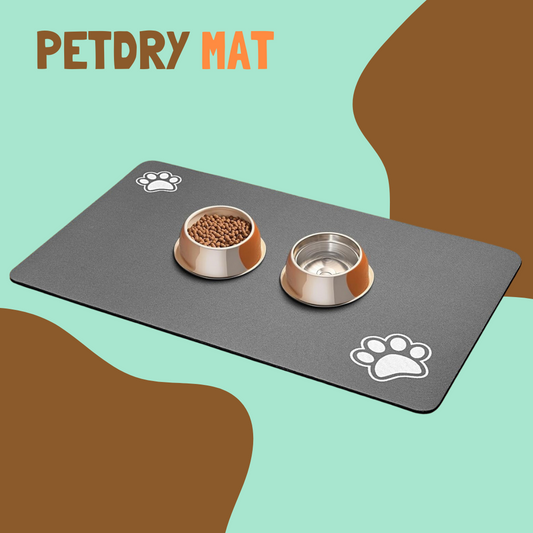 PetDry Mat – Tapetinho Absorvente para Comedouro!